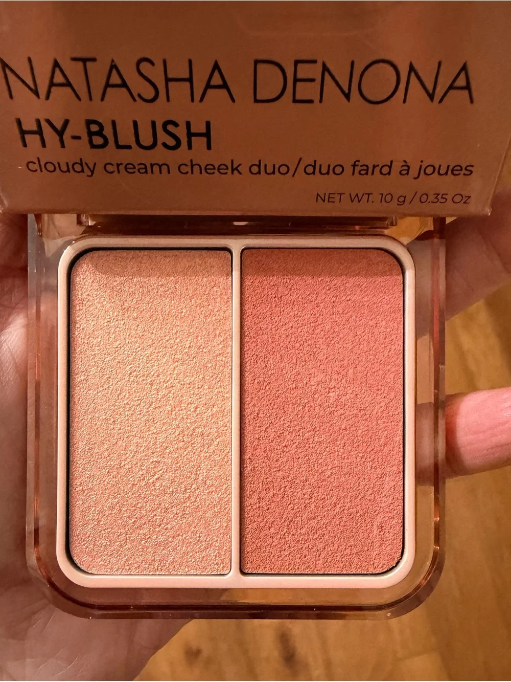 Natasha Denona Hy-Blush Cloudy Cream Cheek Duo- Nude Muse - icy nude/dusty rose